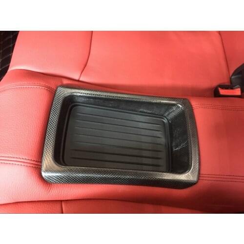 Dry Carbon Fiber Rear Seat Armrest Cup Holder Cover Fit For BMW F80 M3 F82 M4 2014-2018