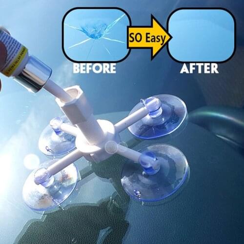 Car Window Glass Repair Resin Curing Glue Windshield Repair Kit DIY Window Repair Tools Glass Scratch Crack Restore Car Styling