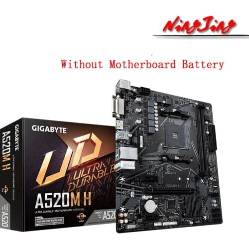 Gigabyte GA A520M H Micro ATX AMD A520 DDR4 M.2 USB3.2 STAT 3.0 SSD/New/64G Best support R9 desktop CPU Socket AM4 Motherboard