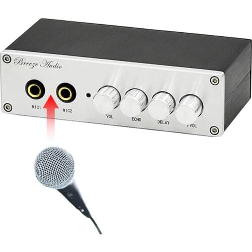 PT2399 Two-way Microphone Karaoke Machine Preamplifier JRC 5532DD Echo KTV reverbration OK Amplifier