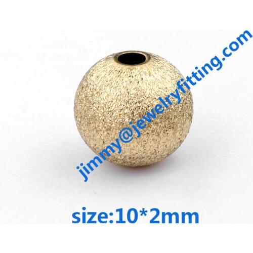 Size 10*2mm Jewelry findings metal beads brass stain beads brush copper beads