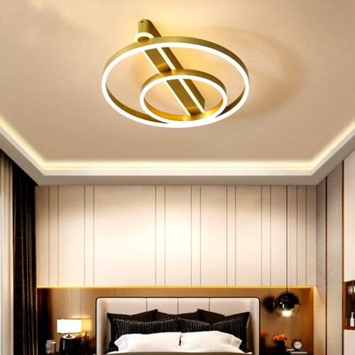 New bedroom LED ceiling lamp modern living room chandelier room corridor lamp square round LED lamp villa hotel lamp