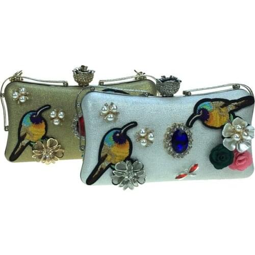 Women Totes Shoulder Bags Luxury Crystal Clutch Women Wedding Purse Flower Handbags Evening Bags 2020 New Ladies Crossbody Bags