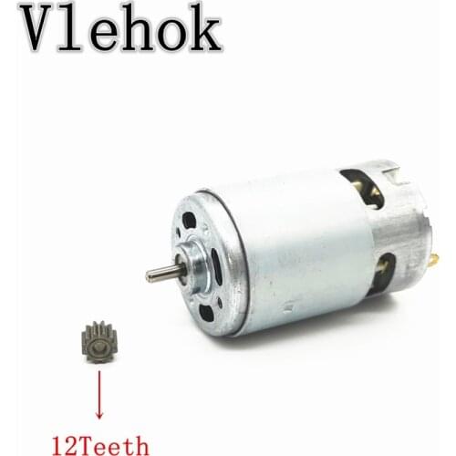 12 teeth RS550 7.2V 9.6V 10.8V 14V 21.6V 24V 25V Motor for CHINA LONGYUN FOGO GEMAISI CAVANI Cordless Drill Driver Screwdriver