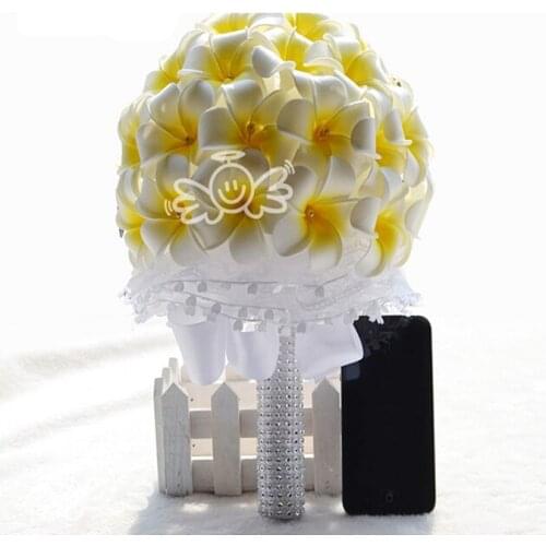 2019 Yellow PE Egg Flowers Handmade Flowers Bridal Bouquets Bridesmaids Handholds Bouquet Manual Home Decoration