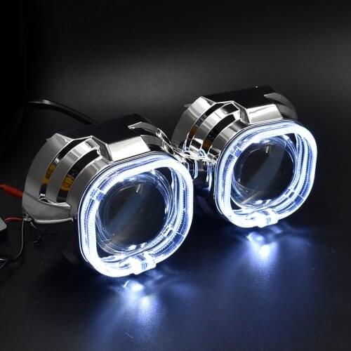 3.0 inch WST bi xenon full metal projector lens with Apollo 2.0 square shrouds socket H1 H4 H7 devil eyes for car retrofit