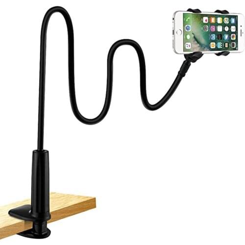360 Clip Mobile Phone Holder Stand Portable Flexible Lazy Bed Desktop Mount Stand Base bracket Support 70cm