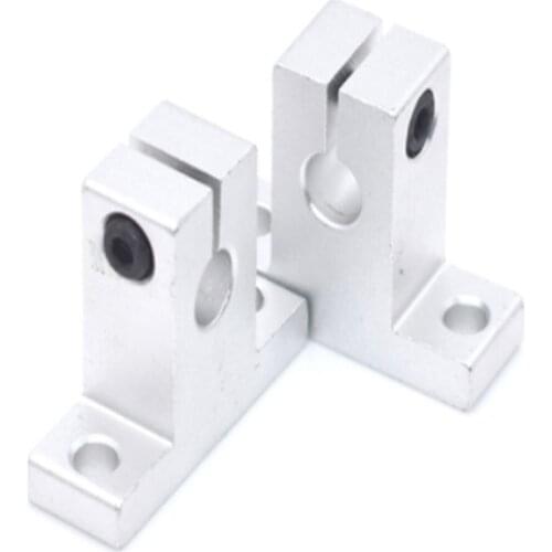 2PCS/SK8 SK10 SK12 SK16 linear bearing guide shaft support linear guide vertical bearing shaft guide support bracket