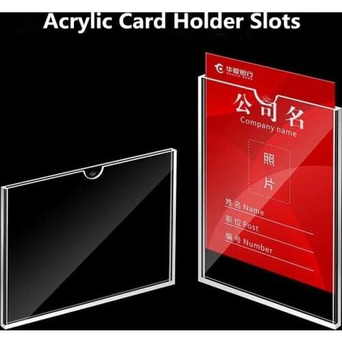 A4 Acrylic Clear Picture Photo Display Frame 8.5x11 inches Poster Frames Plastic Sign Flyer Paper Document Holder Display Slots
