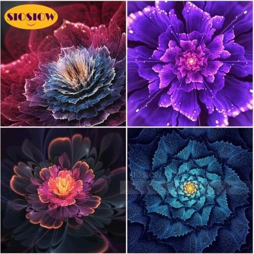 Diy 5d Diamond Painting Colorful Flower Heart Full Square Drill 3D Daimond Embroidery Mosaic Cross Stitch Unique Gifts For Women