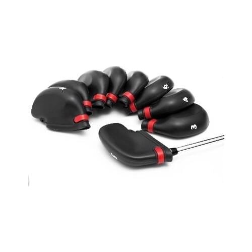 Best seller 9 pcs per lot rubber material golf iron club headcover