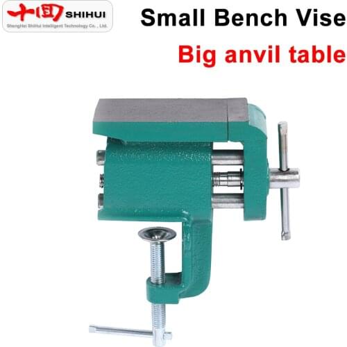 45*75/95mm Cast Iron Multi-Functional Woodwork Metal Table Vise Bench Vice Desktop With Large Anvil Home Hand DIY Fixture Tool