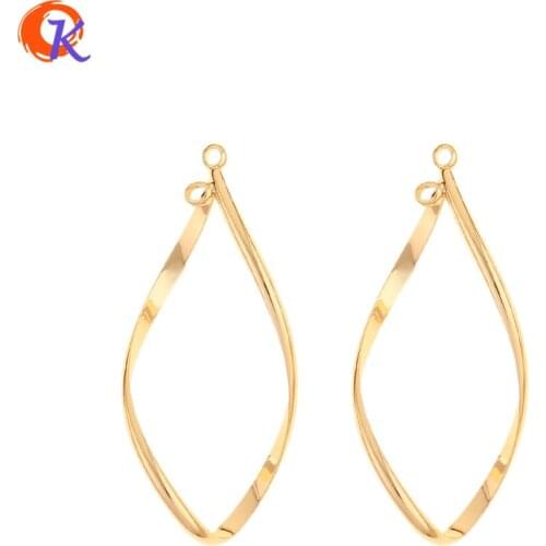 Cordial Design 30Pcs 18*43MM Jewelry Accessories/DIY Connectors/Genuine Gold Plating/Jewelry Making/Hand Made/Earring Findings