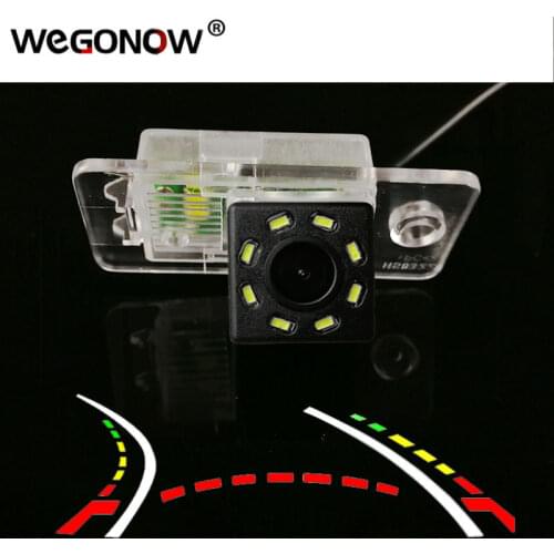For Audi Q7 A8L S8 A6L A4 Q7 S5 A8L HD Wireless Car CCD Rear Camera Fisheye 4 8 12 led dynamic Night Vision bracket waterproof