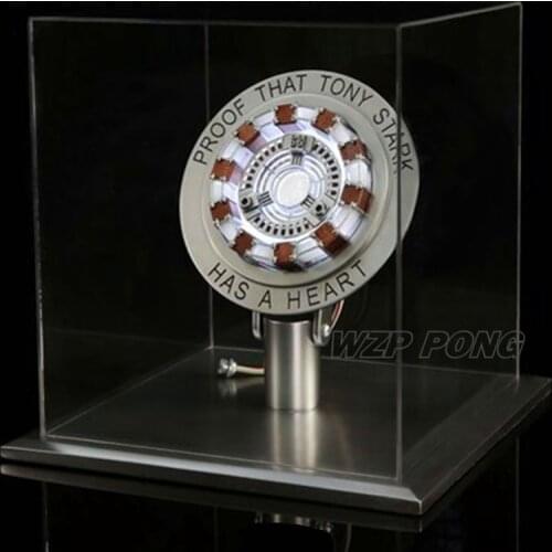 Hasbro Avengers Iron Man 1/1 Scale MK1 Arc Reactor Metal Model Toys DIY Action Figure Parts USB LED Reactor Toy