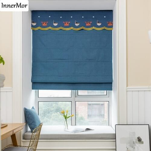 Innermor Roman Blinds On The Windows