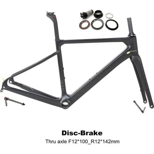 R6 700C Carbon Road Bike Frame Disc Brake Thru Axle 12x142mm Aero Racing Gravel Bicycle Frames BB86x46 Press Fit New Coming
