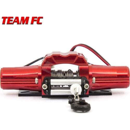 RC Metal Automatic Double Motor Simulated Winch For 1/10 RC Crawler Car Axial SCX10 TRAXXAS TRX4 D90 D110 TF2 Tamiya CC01
