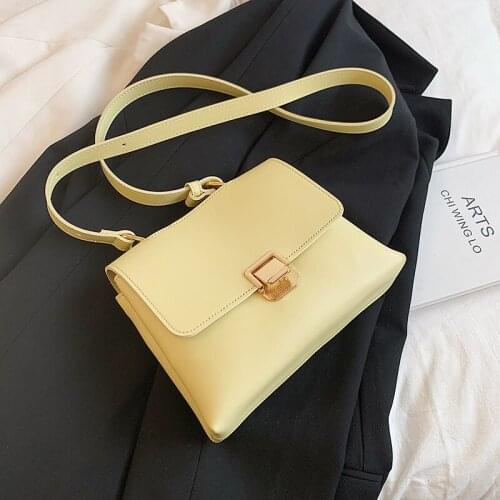 Fashion PU Leather Messenger Bag Womens High Quality Handbags Womens Small Shoulder Bags Designer Ladies Casual Simple Handbag