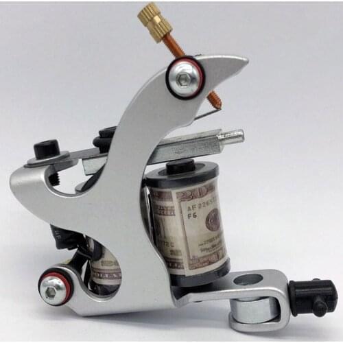 Newest 10 Wraps Coil Tattoo Machine Tattoo Apprentice Machine Gun for Tattoo Beginner Liner and Shader Free Shipping YM-379