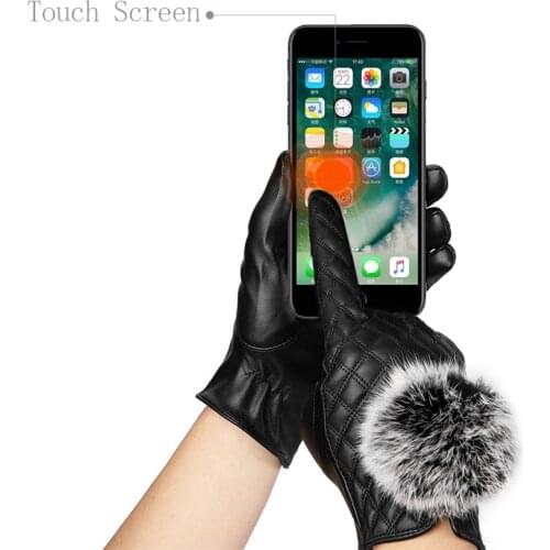 Warm Winter Womens Gloves Outdoor travel Touch Screen Thicken Windproof Waterproof Driving Warm Fashion Feather Tassel