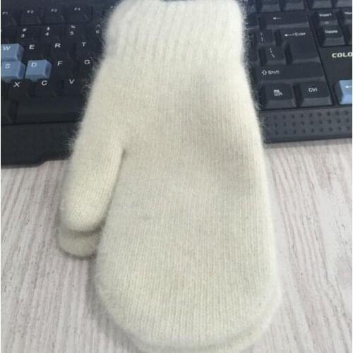 Plus velvet Thicken gloves men women student warm Knitted gloves