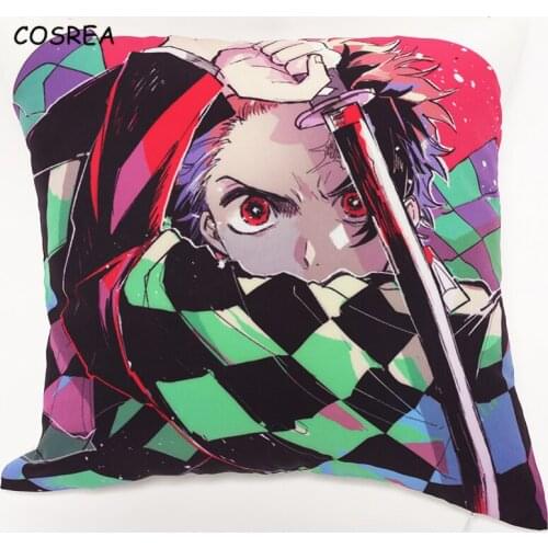 Demon Slayer Pillow Tian Guan Ci Fu Xie Lian Kamado Tanjirou Nezuko Pillowcase Pillow Cover Home/bed/sofa Cushion Case Women Men