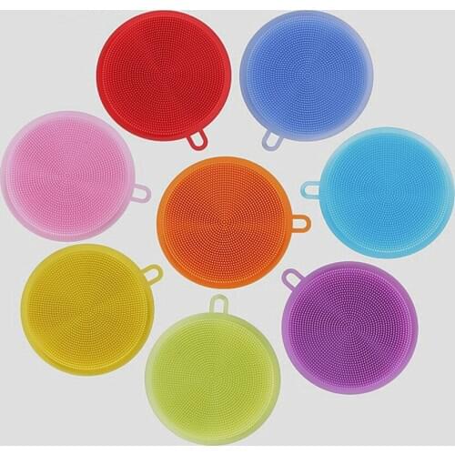 Silicone Dish Sponges, Silicon Scrub, Antimicrobial Dish Washing Brush -Free Silicone Dishwasher Sponge Cleaning Sponges