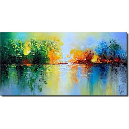 Modern Abstract Red and Black Oil Paintings Canvas Wall Art Painted by Hand Textured 3D Art for Living Room Wall Décor