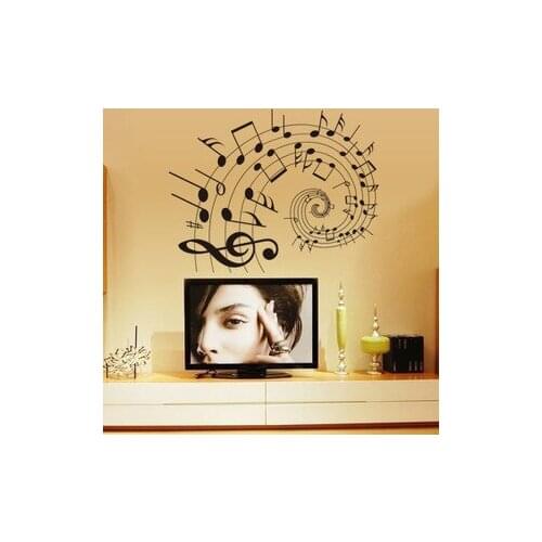 Style Spectrum Living Room Background Music Decoration Pvc Environmental Wall Sticker One Piece Wall Sticker Bedroom Decor