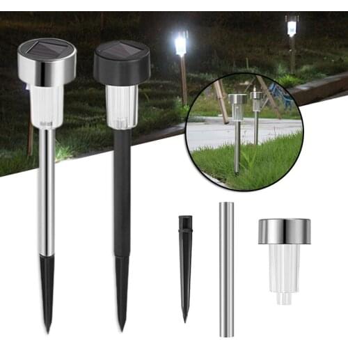 Solar Lawn Light Garden Courtyard Plug Light Rainproof Led Lawn Small Tube Light Garden Villa Night Light TUE88