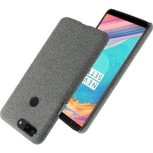 Slim Cloth Texture Cover For Oneplus 5T Case Fabric Ultrathin Antiskid Anti-fall Capa For One Plus A5010 5 T Capa 1 + 5T 1+5