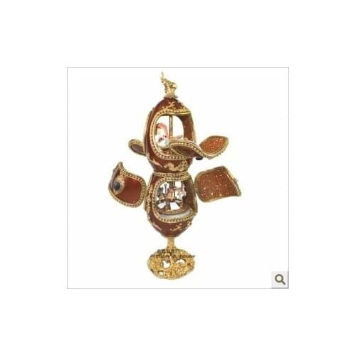 The unique double rotating amusement horse egg Music Box Christmas gift birthday classmates husband wife