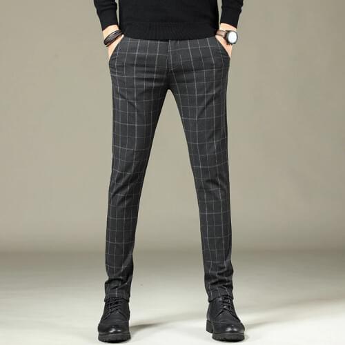 Мужские брюки в клетку VISADA JAUNA China At AliExpress