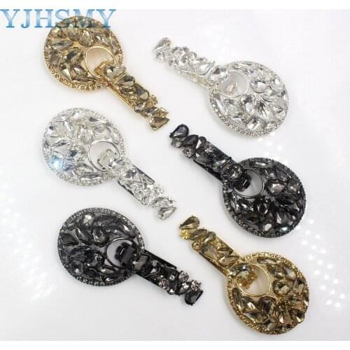 YJHSMY,1pcs/Lot 3color Rhinestone inlaid metal buttons Duckbill buckle Mink buttons Clothing Jewelry Accessories diy 1710199