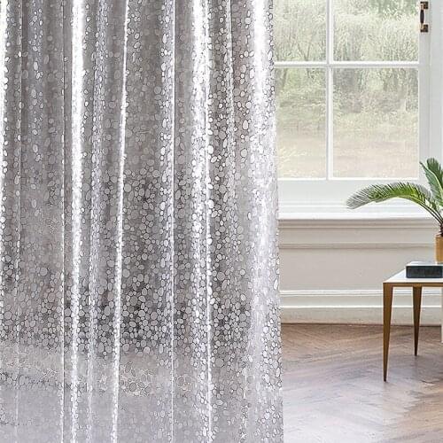 Anti Mold Curtain Shower Curtain Plastic PVC 3d Waterproof Transparent White Transparent Bathroom Shower Curtain