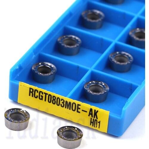 RPGT08T2MO AK H01 RCGT0803MO AK H01 Aluminum turning tool Carbide insert milling insert cnc lathe tools