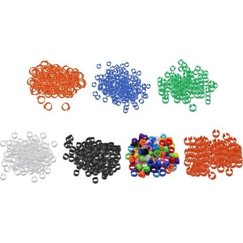 100pcs/lot Racing Pigeon Leg Ring 8mm Aluminum Plastic Bird Leg Band