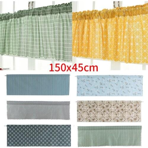 2021 Home Decoration Living Room Bedroom Modern Minimalist Garden Kitchen Balcony Small Fresh Multi-color Household Short Curtai