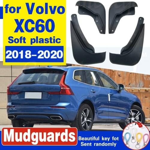 4pcs Car Mud Flaps for Volvo XC60 2018 2019 2020 Front Rear Fender Flares Splash Guards Mudguards Mudflaps