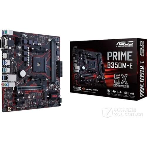 Free shipping original motherboard for new ASUS PRIME B350M-E Socket AM4 DDR4 USB3.0 64GB SATA3 Desktop Motherboard