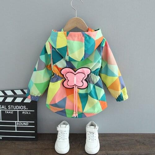 Childrens Spring Autumn Wear Girls' Coat Windbreaker Jacket