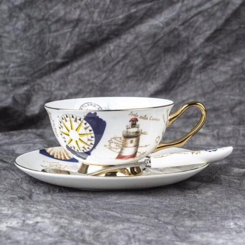 European ceramic coffee cup set creative English coffee cup ceramic red tea cup afternoon tea cup
