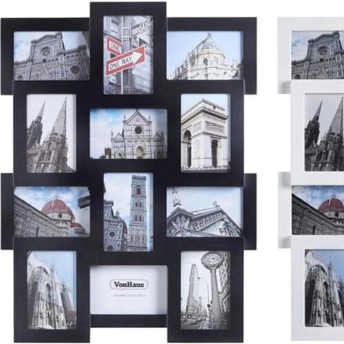 Factory direct custom collage photo frame wooden photo frame for living room decoration