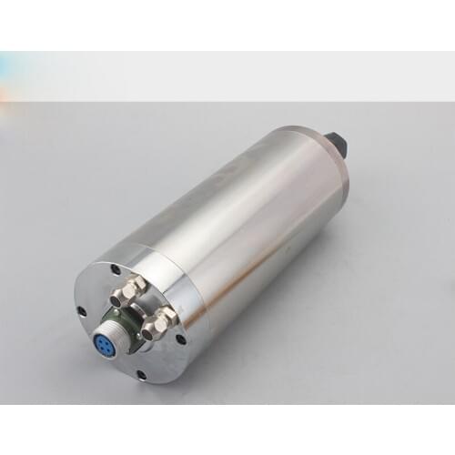 6HP 4.5kw 24000RPM ER20 water cooling Woodworking AC Spindle motor 100mm 4 bearings 220VAC 13A 400hz CNC Router