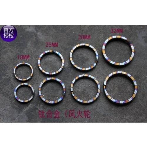 Hong Kong MG Titanium Alloy EDC Ultralight Car Key Ring Creative Key Ring Size Ring Ring DIY Accessories Pendant