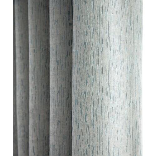 Custom curtain Nordic modern Jacquard thick Chenille line Texture livingroom shading bedroom blackout curtain drape M935