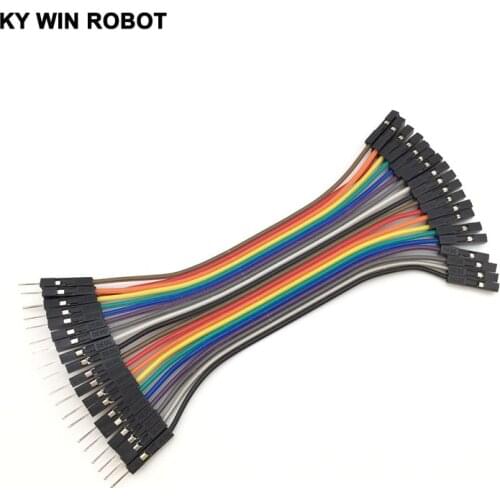20pcs dupont cable jumper wire dupont line male to female dupont line 10cm 2.54MM 1P for arduino DIY KIT