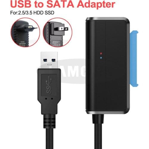 USB 3.0 SATA 3 Cable Sata To USB Adapter Plug and play 22 Pin Sata III Cable Support 2.5 or 3.5 Inch External SSD HDD Hard Drive