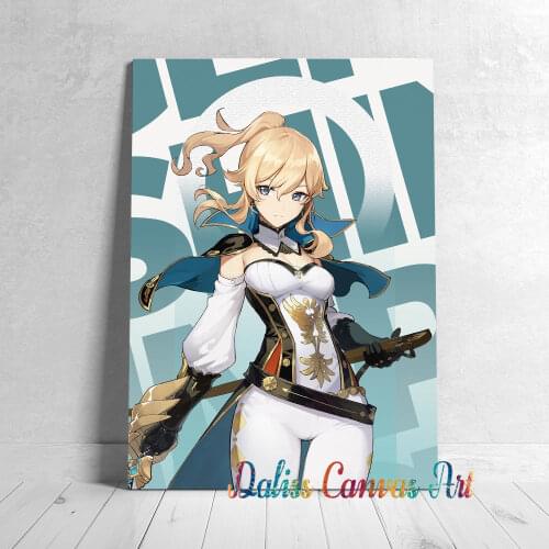 Canvas Anime girl Jean Pictures Home Decoration Manga Paintings Poster HD Prints Wall Art Modular Living Room Framed